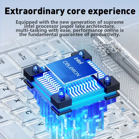 LENO Ultra Slim 14.1"Laptop 16GB RAM 2TB SSD Windows 11 Intel N3700 Notebook Gamer 1920*1080 Display Office Study Computer PC