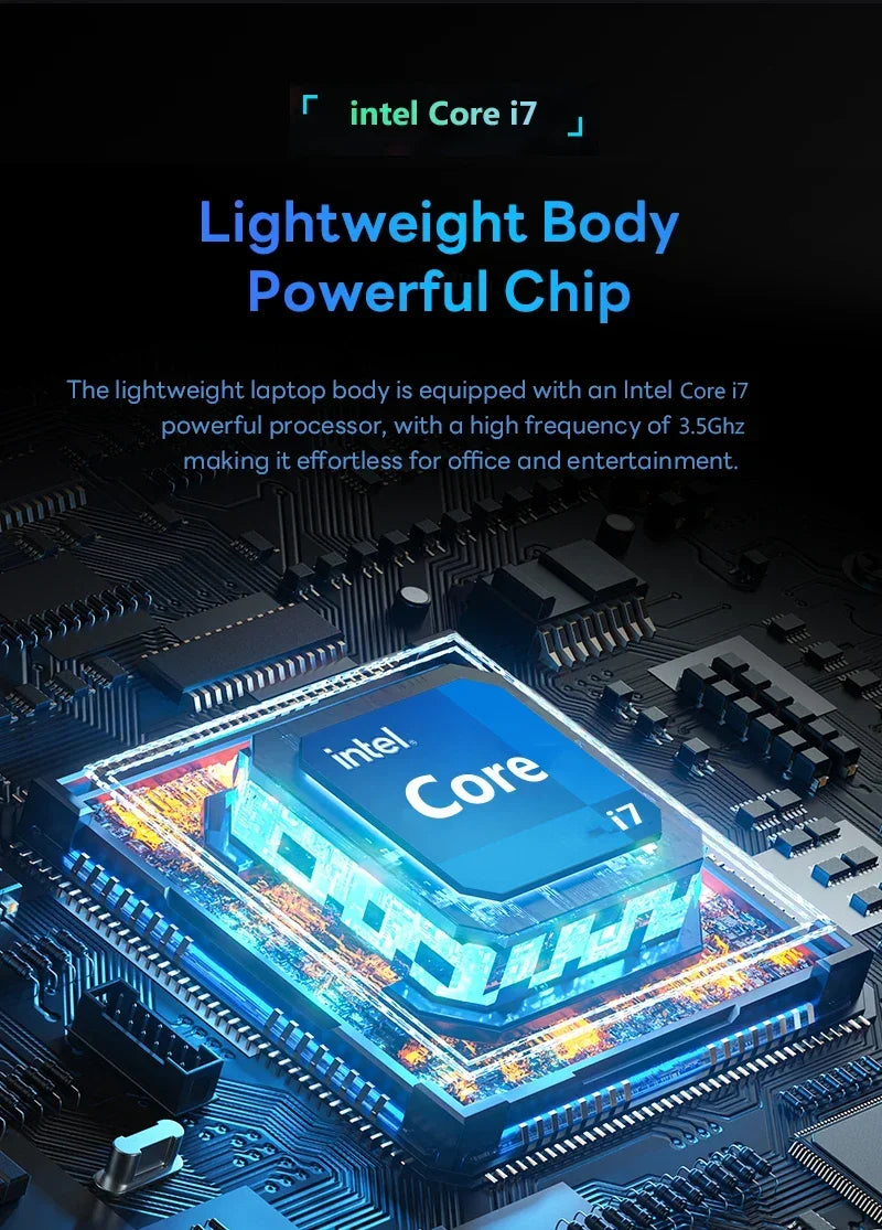14.1" Inch Intel Core i7 9850H 12GB RAM 512GB 1TB 2TB SSD Laptop Windows 11 Notebook PC Office Study Gaming la