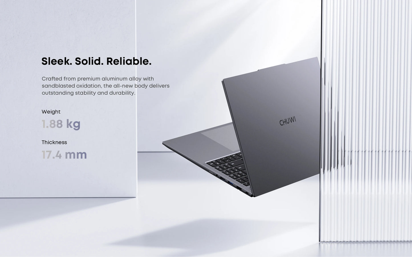 CHUWI CoreBook Plus Laptop 16inch FHD Screen R5-7430U 6 Cores Gaming Laptop 16GB RAM 512GB SSD Metal Body Notebook With Cooler